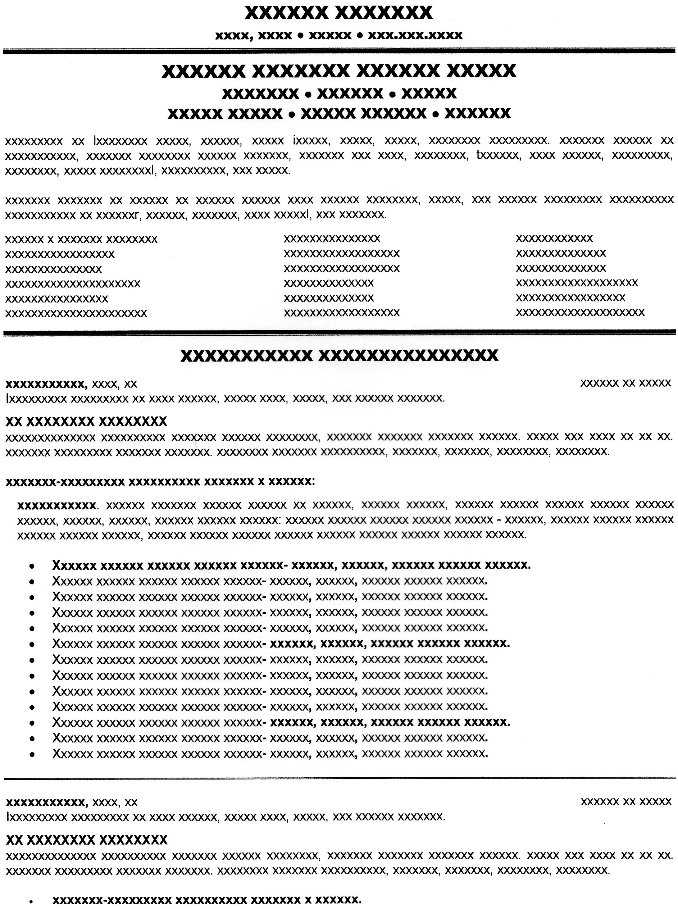 Resume Profile